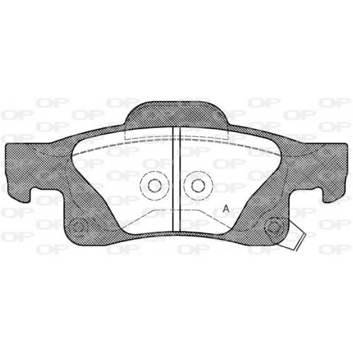 BRAKE PADS OPEN PARTS 1PCS 