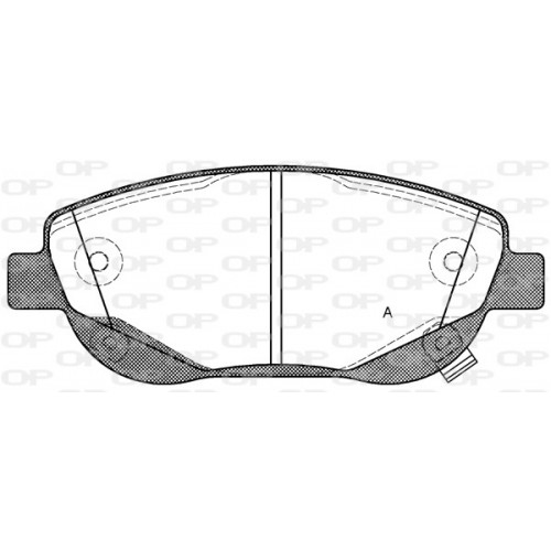 BRAKE PADS OPEN PARTS 1PCS 
