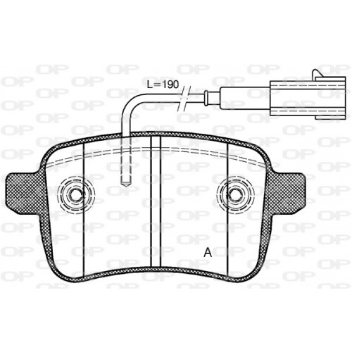 BRAKE PADS OPEN PARTS 1PCS 