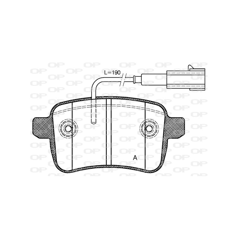 BRAKE PADS OPEN PARTS 1PCS 