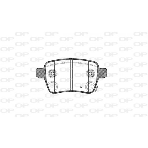 BRAKE PADS OPEN PARTS 1PCS 