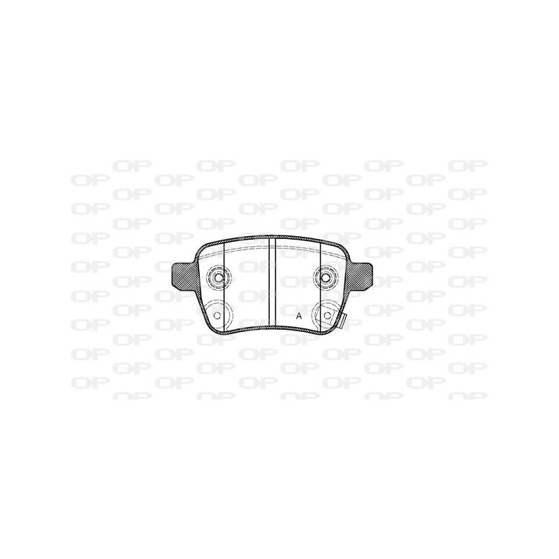 BRAKE PADS OPEN PARTS 1PCS 