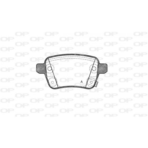 BRAKE PADS OPEN PARTS 1PCS 