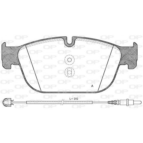 BRAKE PADS OPEN PARTS 1PCS 