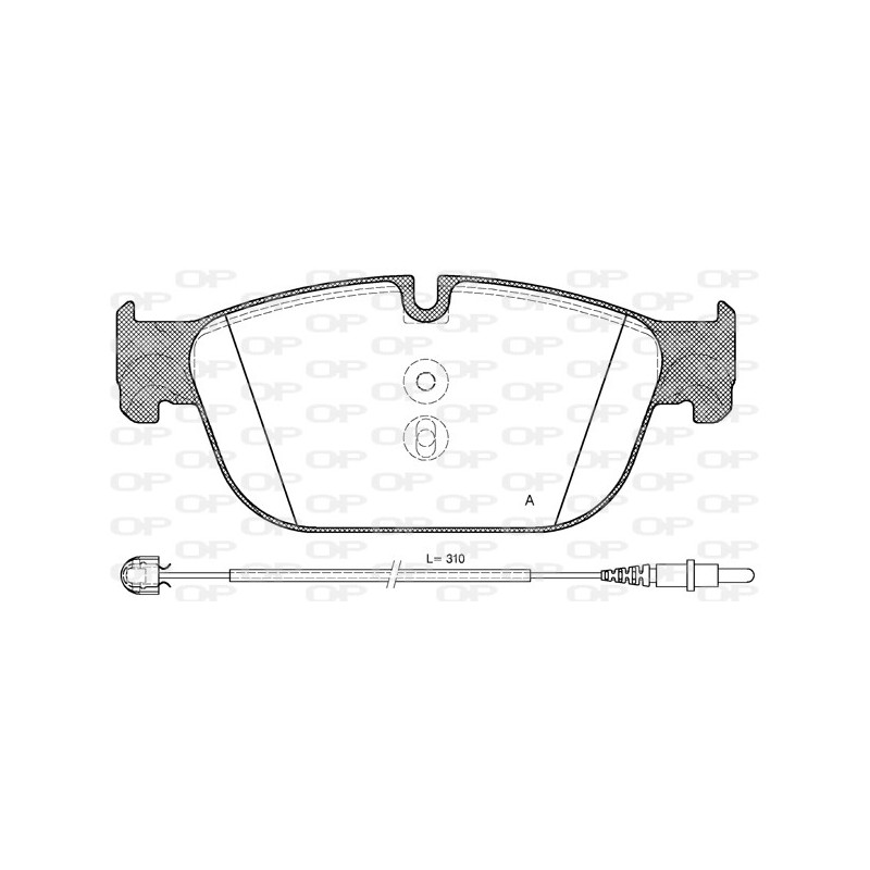 BRAKE PADS OPEN PARTS 1PCS 