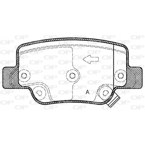 BRAKE PADS OPEN PARTS 1PCS 