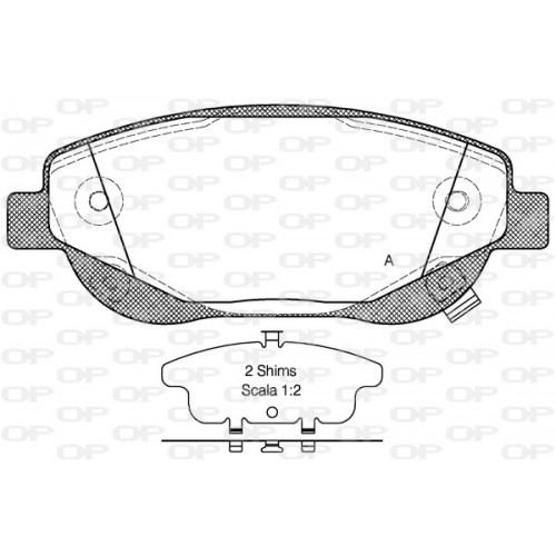 BRAKE PADS OPEN PARTS 1PCS 