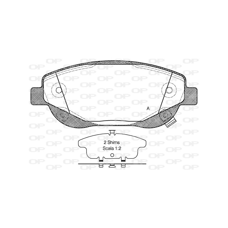 BRAKE PADS OPEN PARTS 1PCS 