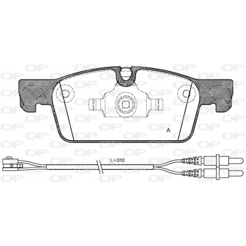 BRAKE PADS OPEN PARTS 1PCS 