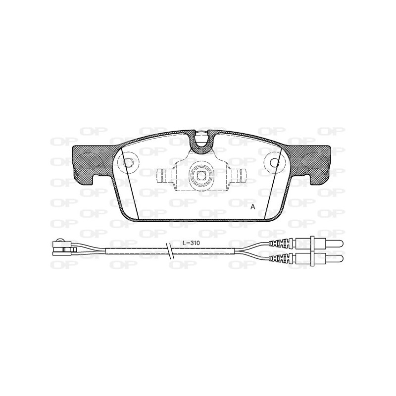 BRAKE PADS OPEN PARTS 1PCS 