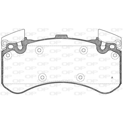 BRAKE PADS OPEN PARTS 1PCS 