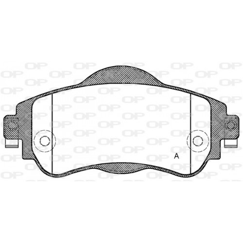 BRAKE PADS OPEN PARTS 1PCS 