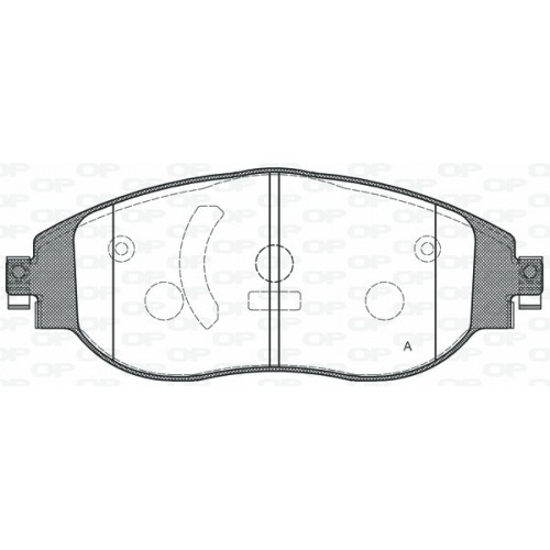 BRAKE PADS OPEN PARTS 1PCS 