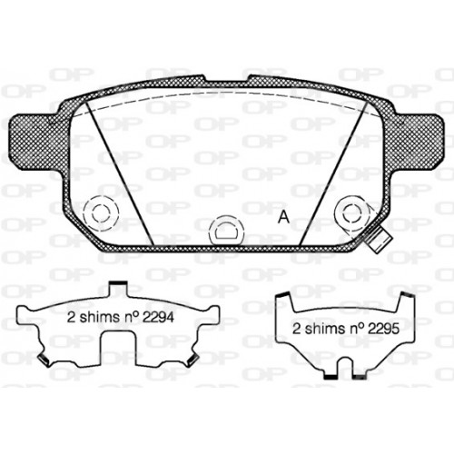 BRAKE PADS OPEN PARTS 1PCS 