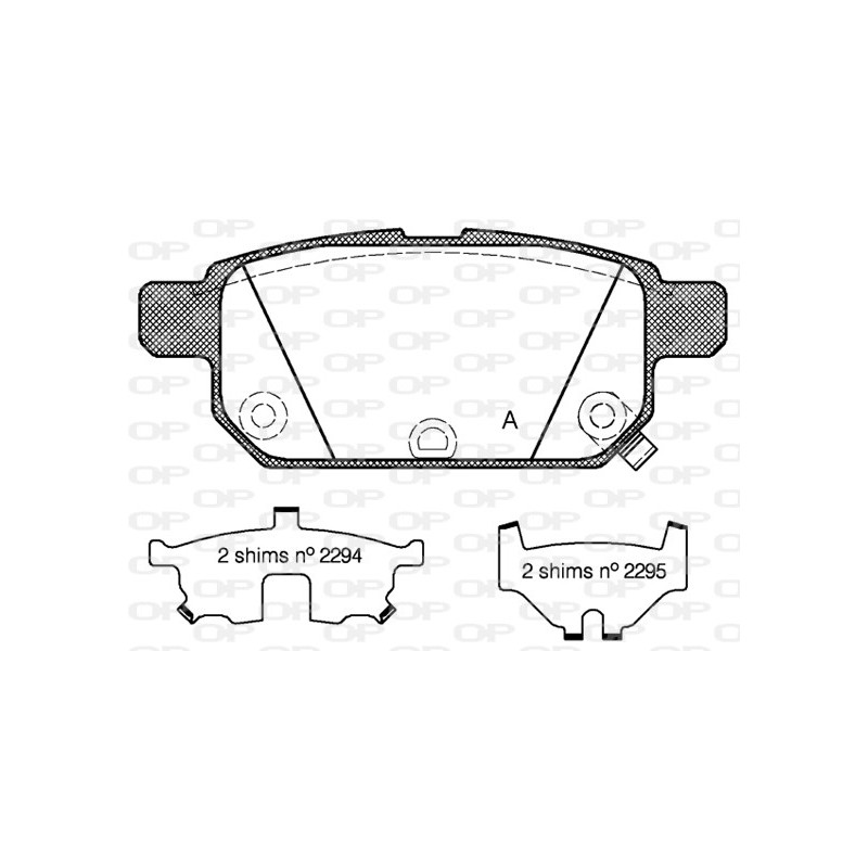 BRAKE PADS OPEN PARTS 1PCS 