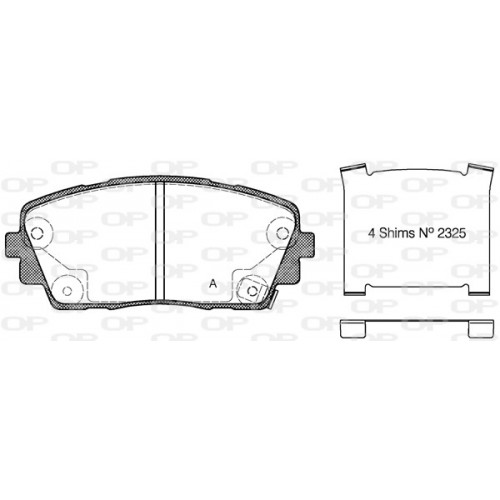 BRAKE PADS OPEN PARTS 1PCS 