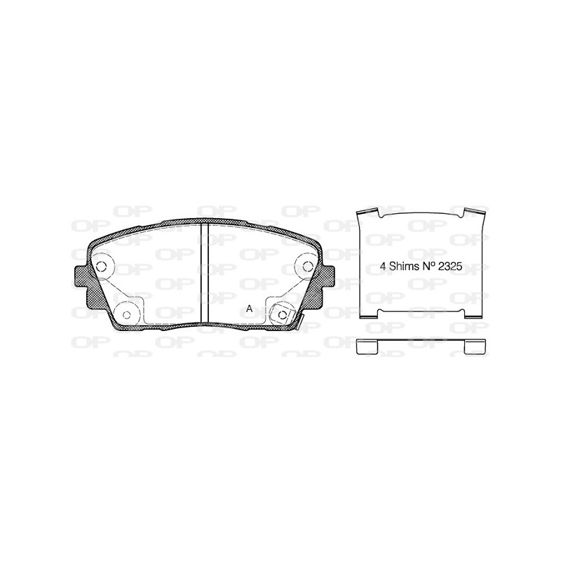 BRAKE PADS OPEN PARTS 1PCS 