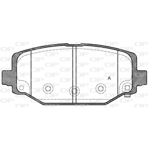 BRAKE PADS OPEN PARTS 1PCS 