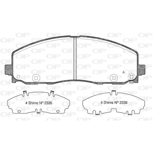 BRAKE PADS OPEN PARTS 1PCS 