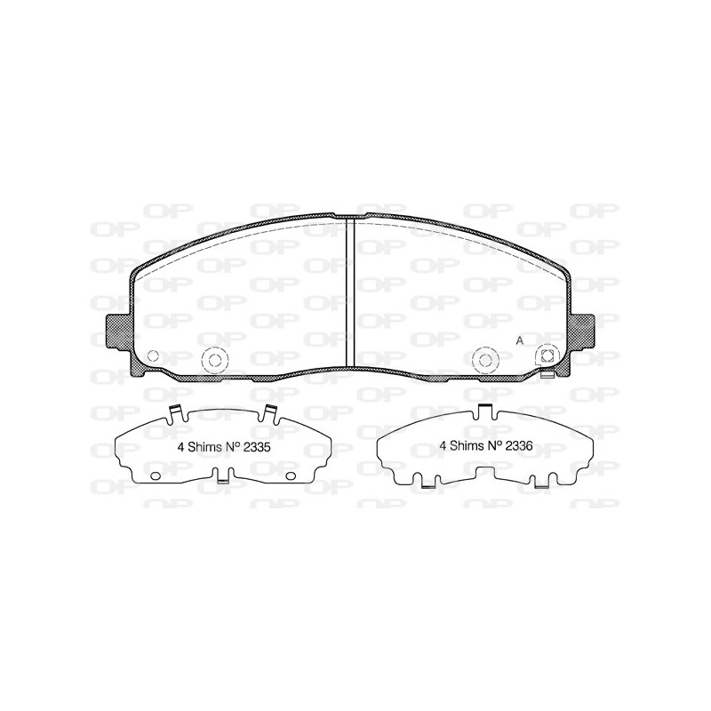 BRAKE PADS OPEN PARTS 1PCS 