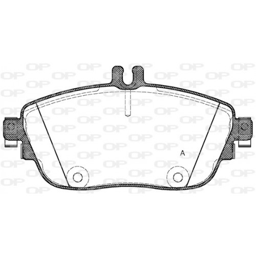 BRAKE PADS OPEN PARTS 1PCS 