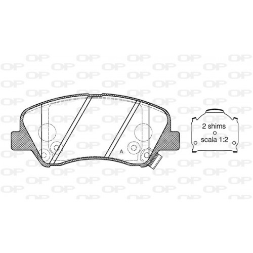 BRAKE PADS OPEN PARTS 1PCS 