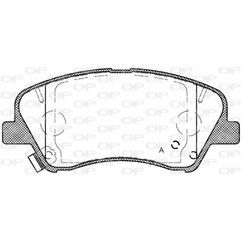 BRAKE PADS OPEN PARTS 1PCS 