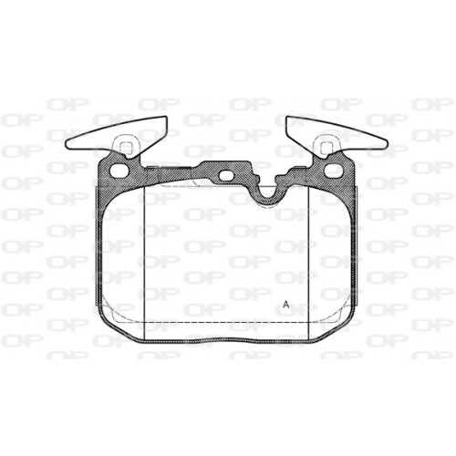 BRAKE PADS OPEN PARTS 1PCS 