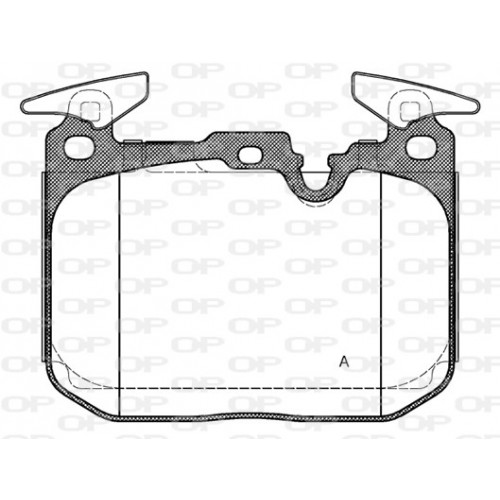 BRAKE PADS OPEN PARTS 1PCS 