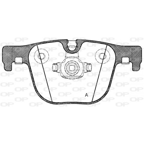 BRAKE PADS OPEN PARTS 1PCS 