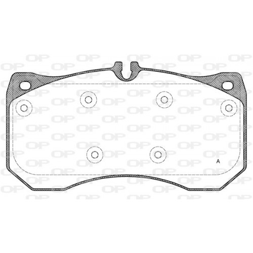 BRAKE PADS OPEN PARTS 1PCS 