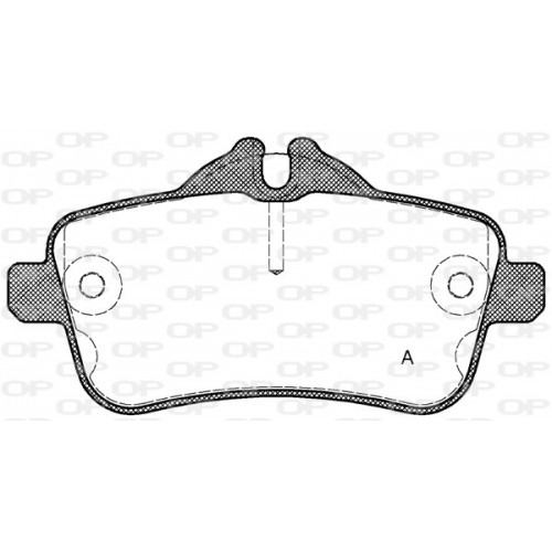 BRAKE PADS OPEN PARTS 1PCS 