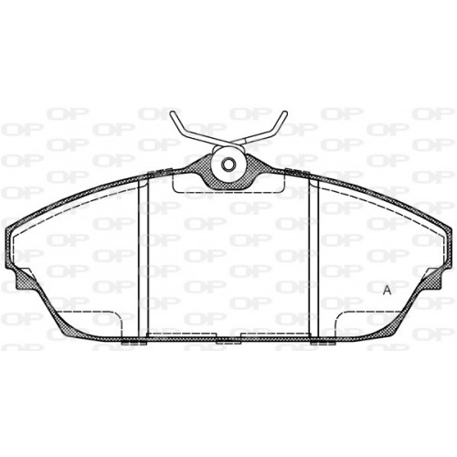 BRAKE PADS OPEN PARTS 1PCS 