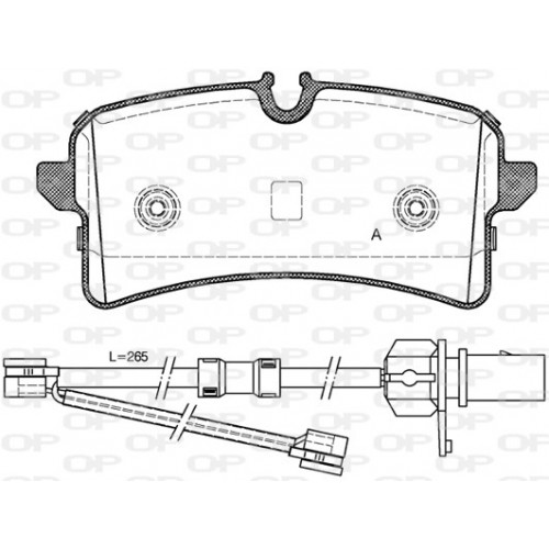 BRAKE PADS OPEN PARTS 1PCS 