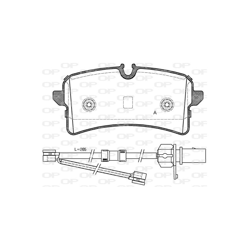 BRAKE PADS OPEN PARTS 1PCS 