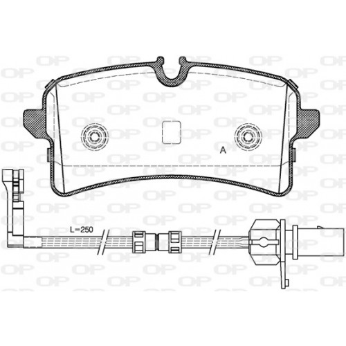 BRAKE PADS OPEN PARTS 1PCS 