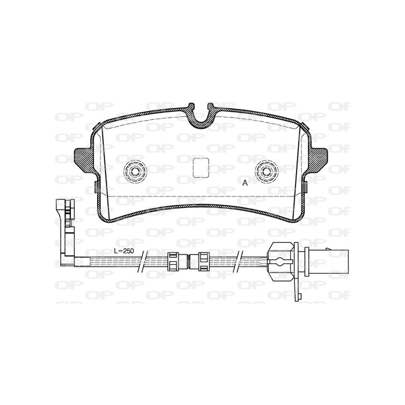 BRAKE PADS OPEN PARTS 1PCS 