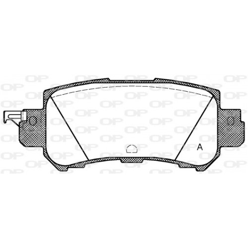 BRAKE PADS OPEN PARTS 1PCS 