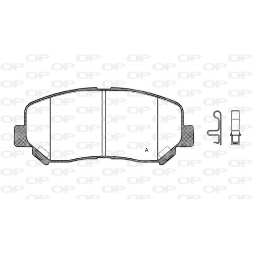 BRAKE PADS OPEN PARTS 1PCS 