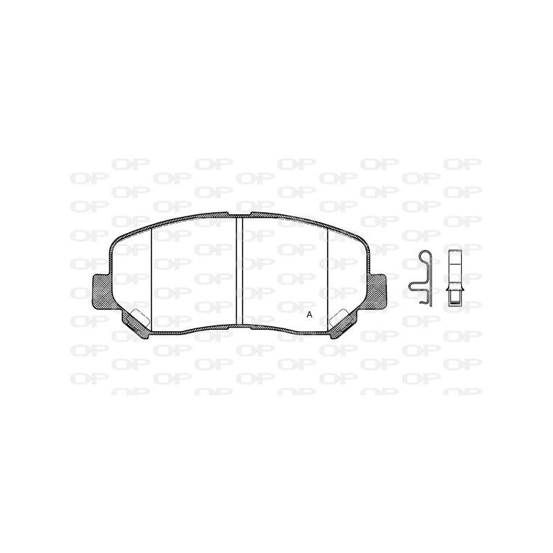 BRAKE PADS OPEN PARTS 1PCS 