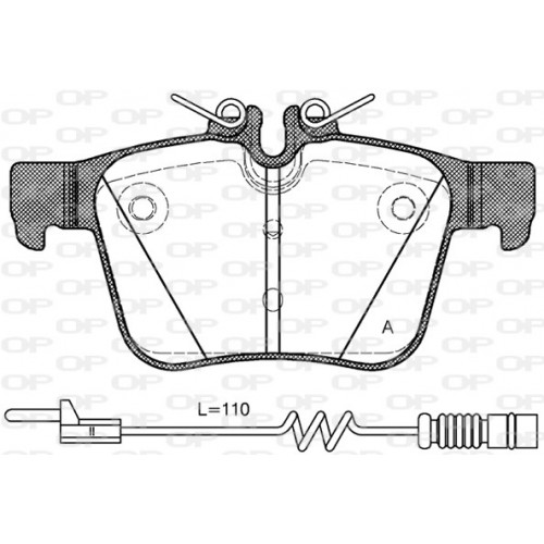 BRAKE PADS OPEN PARTS 1PCS 