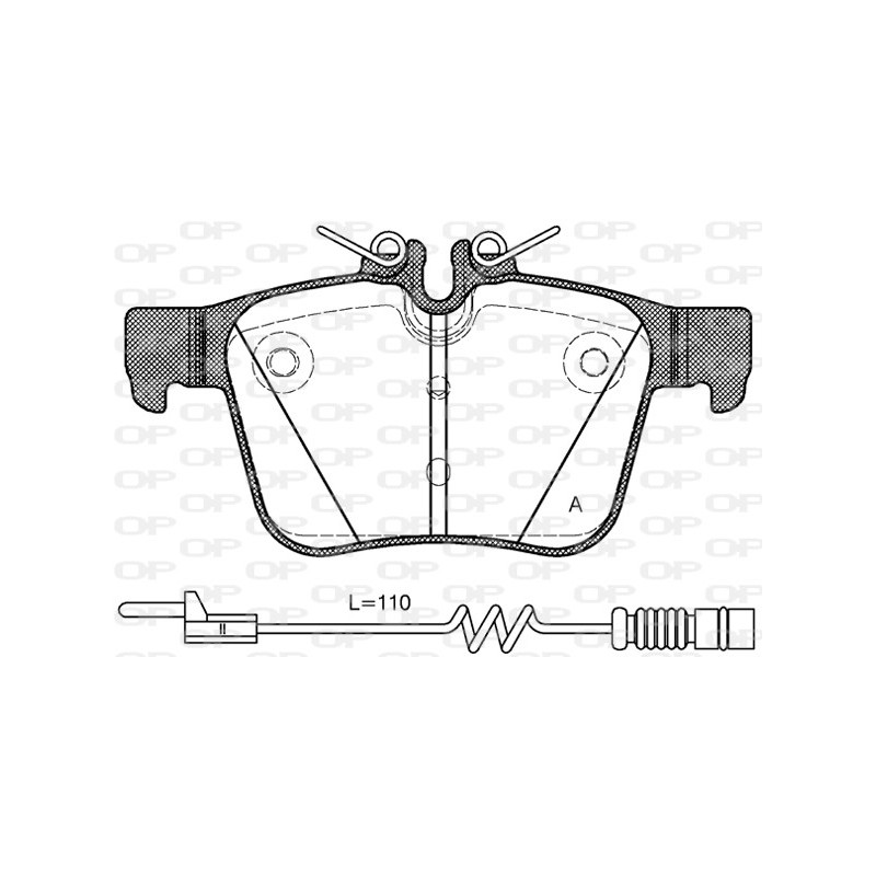 BRAKE PADS OPEN PARTS 1PCS 