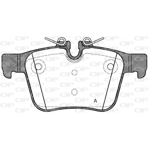 BRAKE PADS OPEN PARTS 1PCS 