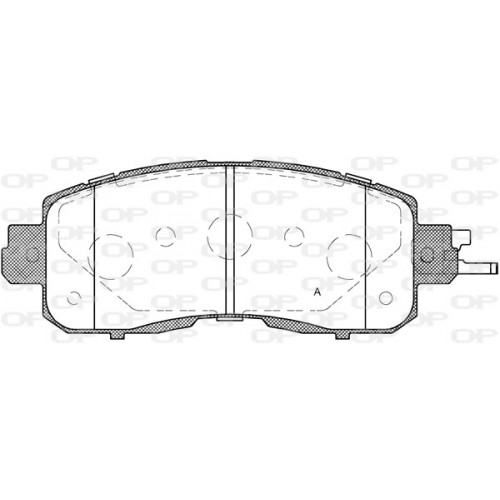 BRAKE PADS OPEN PARTS 1PCS 