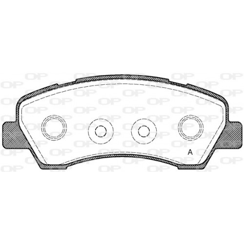 BRAKE PADS OPEN PARTS 1PCS 