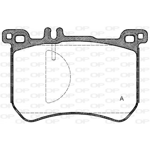 BRAKE PADS OPEN PARTS 1PCS 