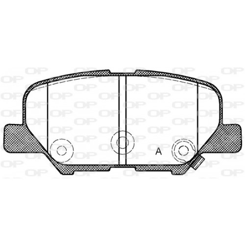 BRAKE PADS OPEN PARTS 1PCS 