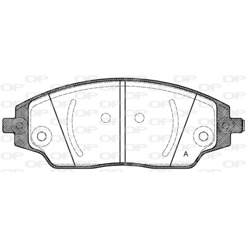 BRAKE PADS OPEN PARTS 1PCS 