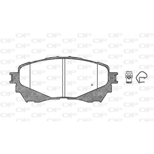 BRAKE PADS OPEN PARTS 1PCS 