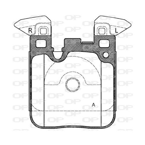 BRAKE PADS OPEN PARTS 1PCS 